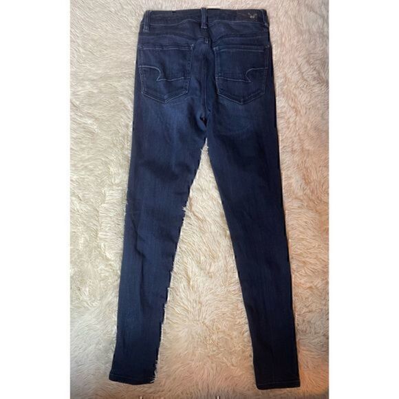 Dark Blue American Eagle Highrise Jeggings size 4 - Picture 7 of 14